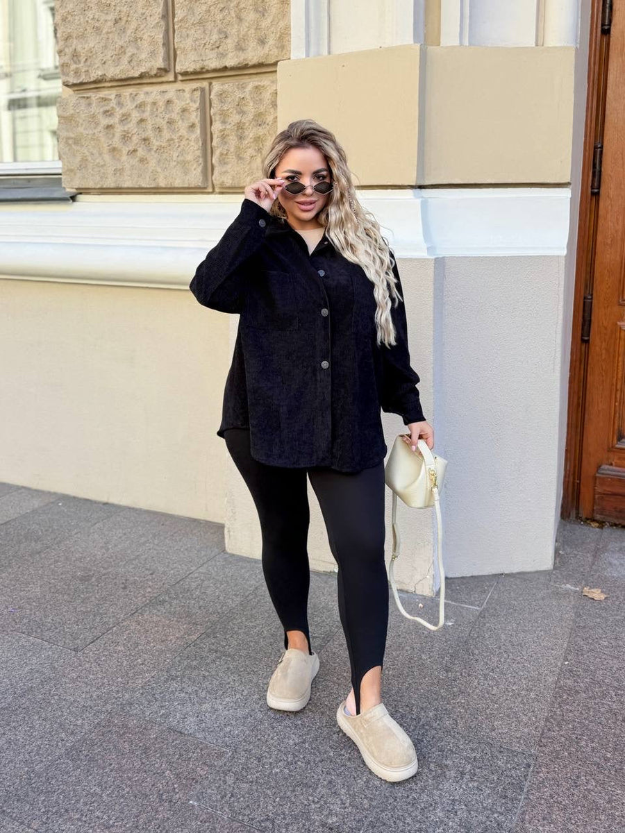 Corduroy velvet shirt  - Twiggy Shop