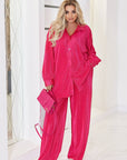Structured fabric set  EU082025 с polyester и spandex, показан в изображението.