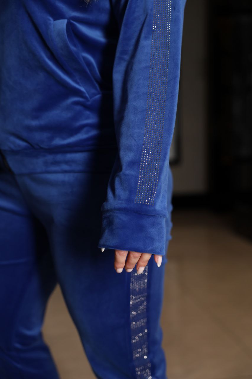 Velvet set with a zipper  - Twiggy Shop