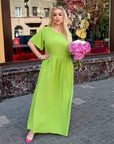 Long crepe dress
