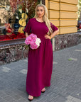 Long crepe dress
