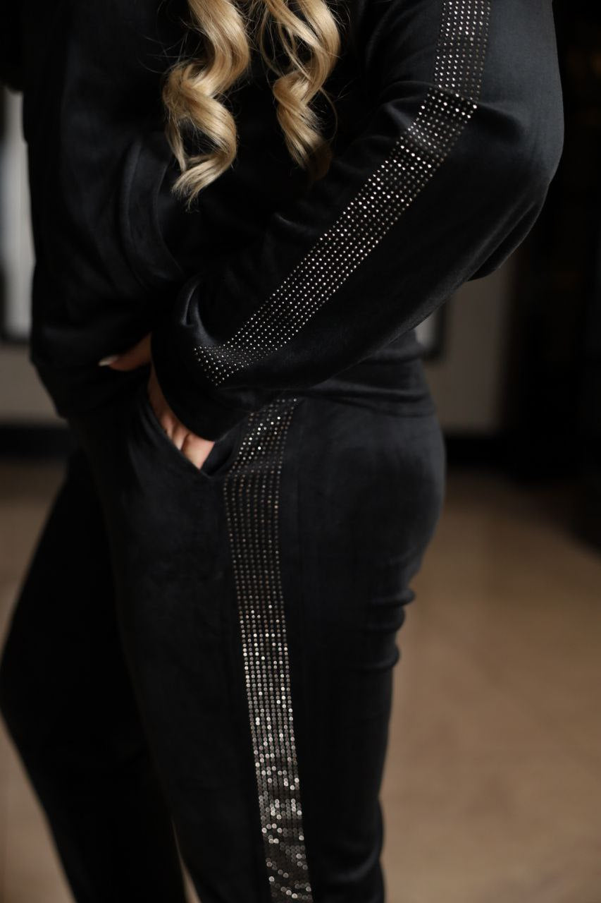 Velvet set with a zipper  - Twiggy Shop