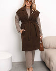 Long Vest with Belt