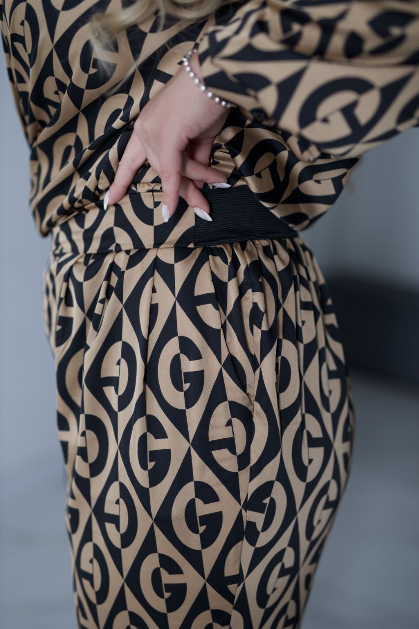 Satin printed set  - Twiggy Shop