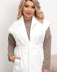 Long Vest with Belt