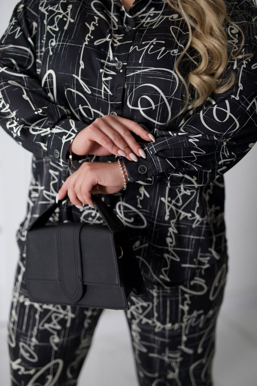 Satin printed set  - Twiggy Shop