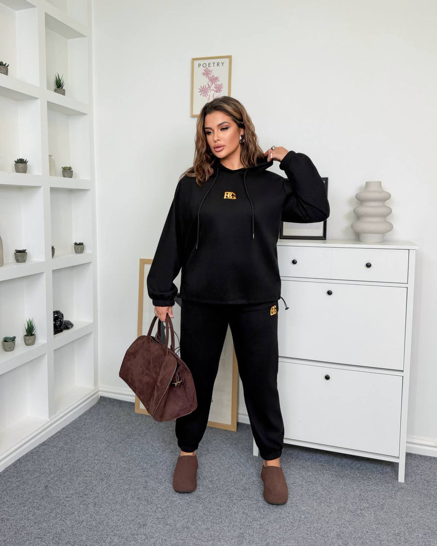 Velour set with embroidery  - Twiggy Shop