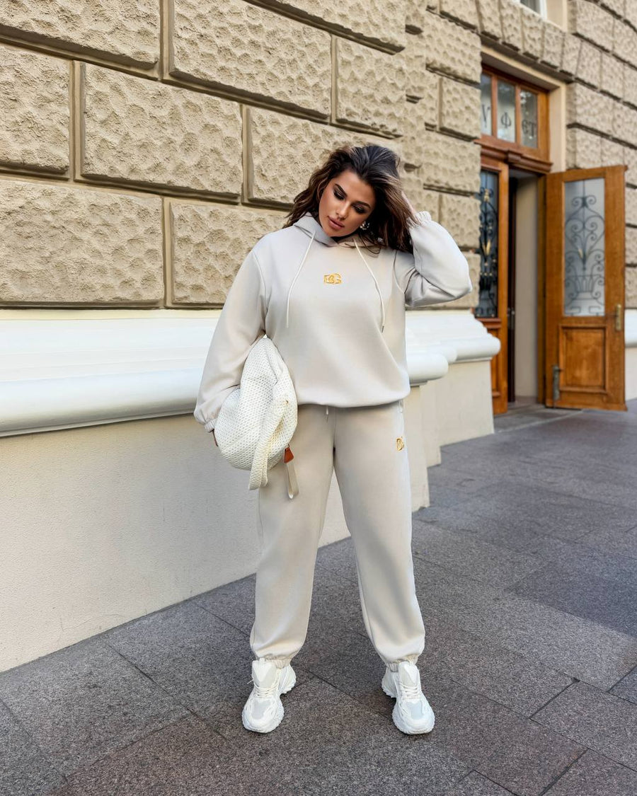 Velour set with embroidery  - Twiggy Shop