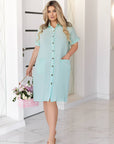 Short muslin shirt dress