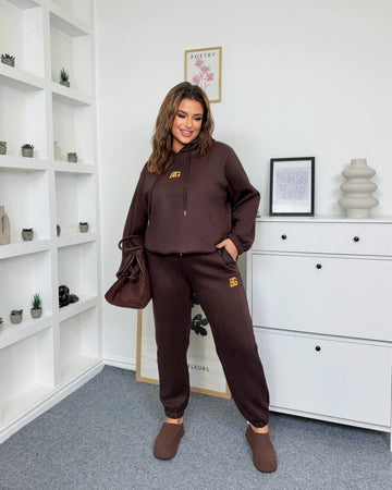 Velour set with embroidery  - Twiggy Shop