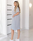 Short muslin shirt dress