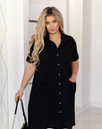 Short muslin shirt dress