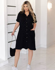 Short muslin shirt dress