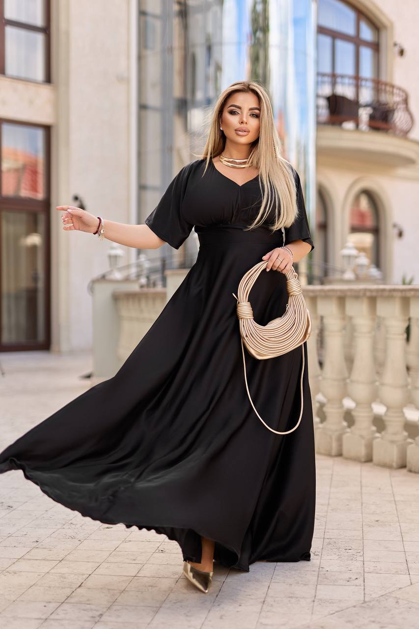 Long silk dress