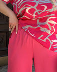 Printed blouse set