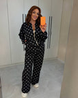 Polka-Dot Knit Set