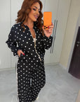 Polka-Dot Knit Set