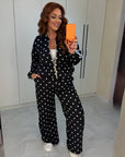 Polka-Dot Knit Set