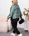 Knit set with checkered inserts , мек и комфортен, от polyester и spandex, показан на изображението.