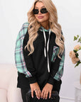 Knit set with checkered inserts , от polyester и spandex, с моден дизайн и комфортна визия.
