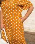 Linen polka dot dress - Twiggy Shop