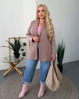 Longline Knit Blazer