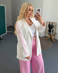 Longline Knit Blazer