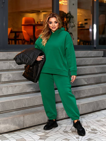 Quilted set with a hood  - Twiggy Shop