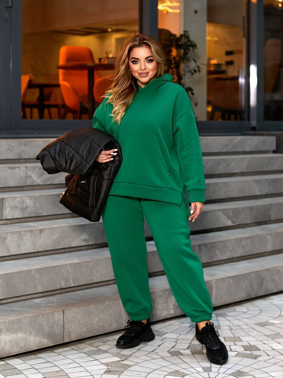 Quilted set with a hood  - Twiggy Shop