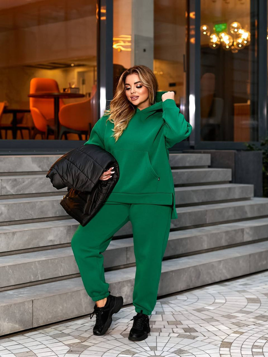 Quilted set with a hood  - Twiggy Shop