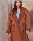 Eco-suede coat - Twiggy Shop