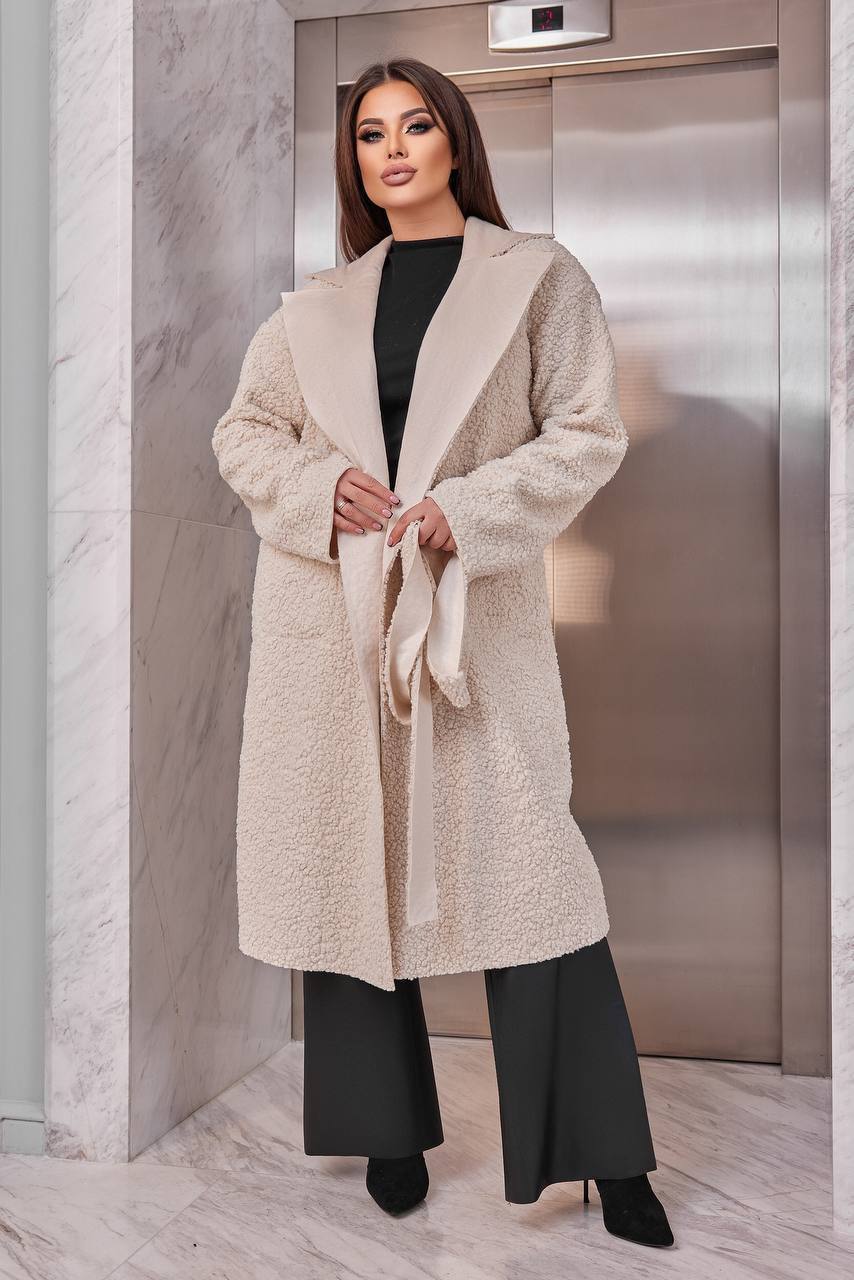 Eco-suede coat with two sides - Twiggy Shop