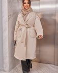 Eco-suede coat with two sides - Twiggy Shop