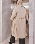 Eco-suede coat with two sides - Twiggy Shop