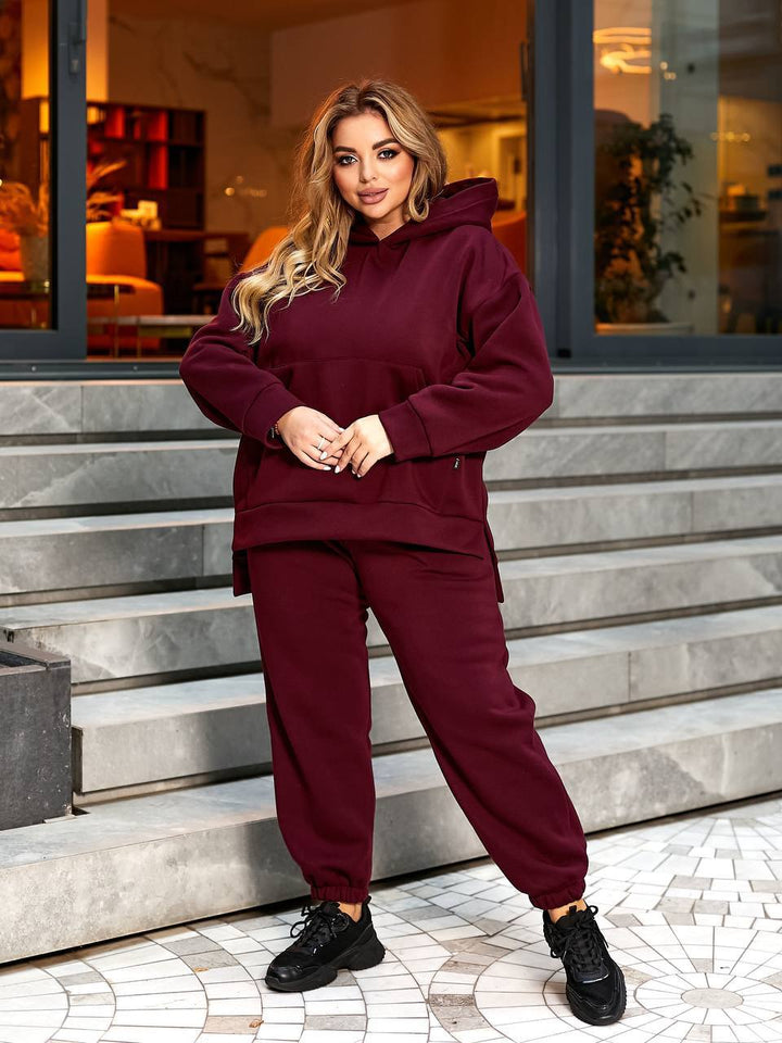 Quilted set with a hood  - Twiggy Shop