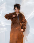 Eco-suede coat with two sides - Twiggy Shop