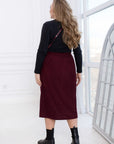 Ribbed velvet skirt  - Twiggy Shop