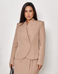Cropped Double-Breasted Blazer