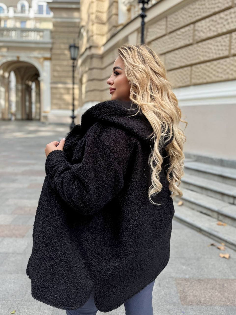 Karakul outer shirt with a hood  - Twiggy Shop