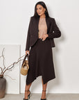 Asymmetric Midi Skirt