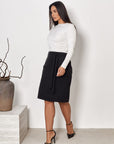 Knee-Length Pencil Skirt