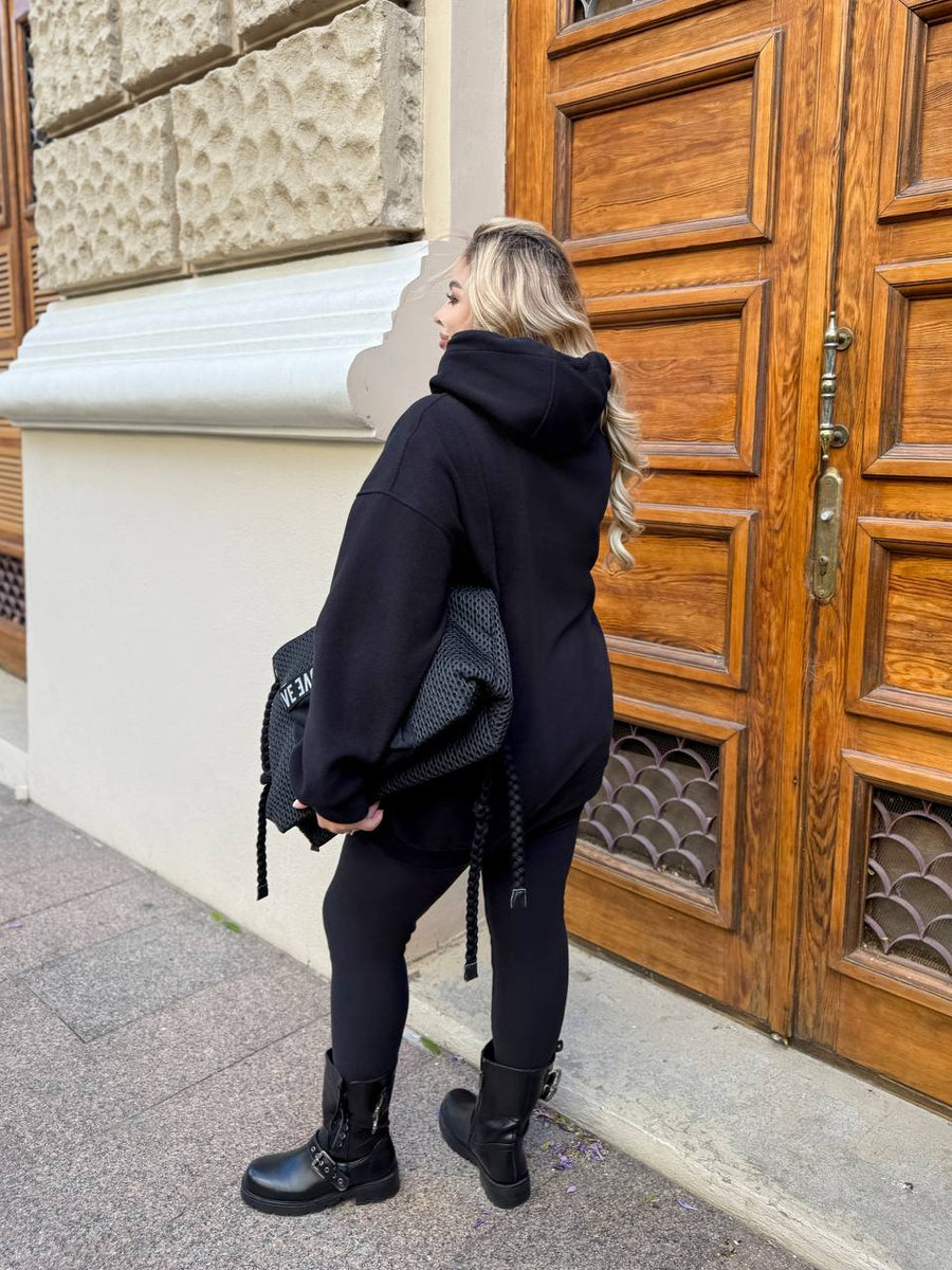 Hooded hoodie and leggings set  - Twiggy Shop