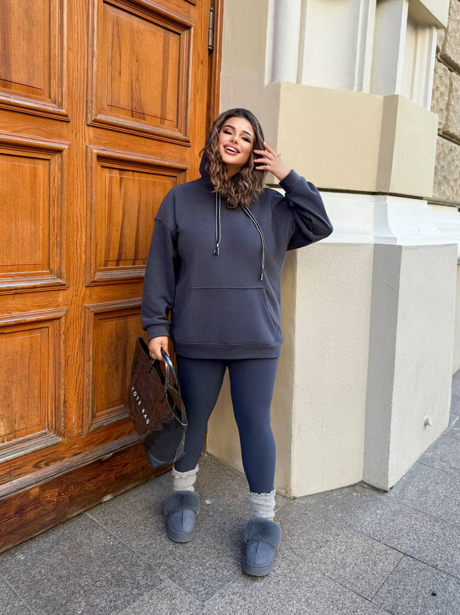 Hooded hoodie and leggings set  - Twiggy Shop