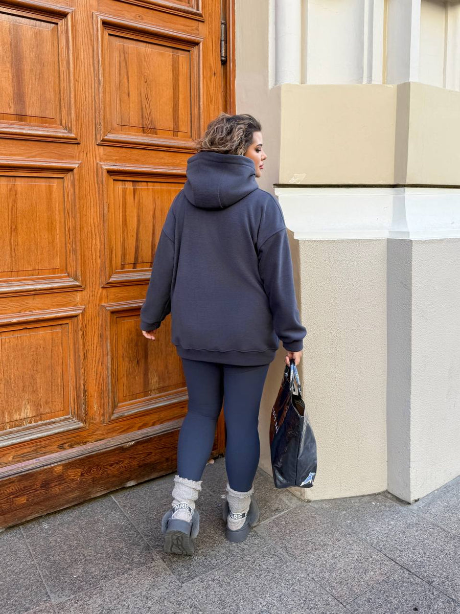 Hooded hoodie and leggings set  - Twiggy Shop