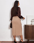 Below-the-Knee Pencil Skirt