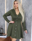 Short button-up dress