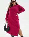 Knit dress with a slit - Twiggy Shop