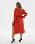 Knit dress with a belt bag - Twiggy Shop