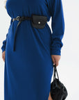 Knit dress with a belt bag - Twiggy Shop