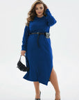 Knit dress with a belt bag - Twiggy Shop